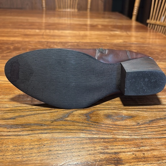 KRBonell Dark Brown Western Look Ankle Boots Adjustable Straps W/Zipper Size 9 - Picture 7 of 15